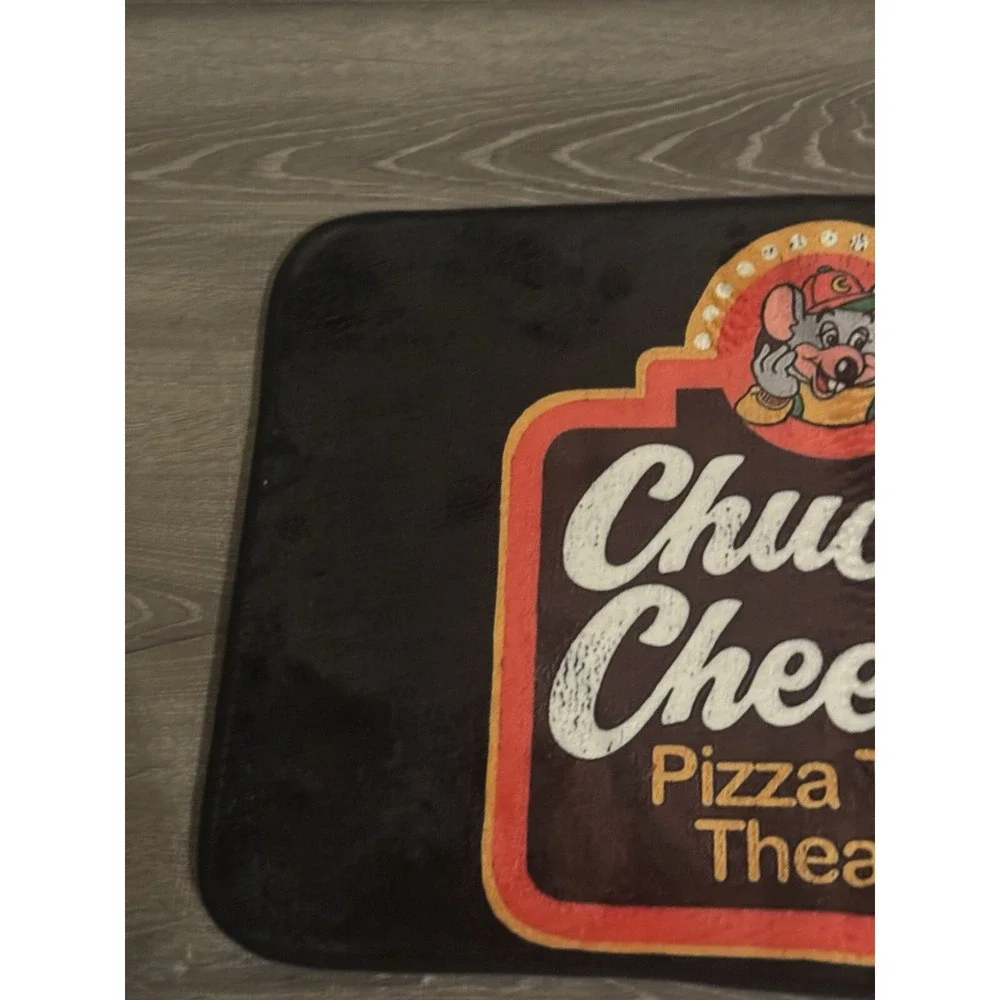 Chuck E Cheese Pizza Time Theatre Rug Indoor Doormat Carpet Decor Mancave 22x15